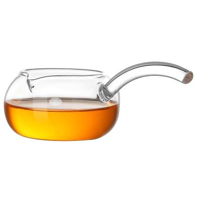 China Kung Fu Viable Just Side Tea Set Cup Handle Heat Resistant Glass Tea Dispenser for sale