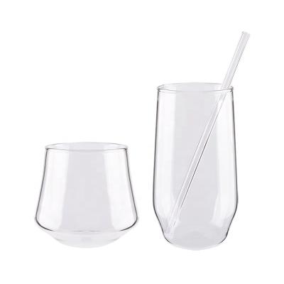 China New wind classic/postmodern simple glass INS glass home cup water milk beer milk glass juice male female cup for sale