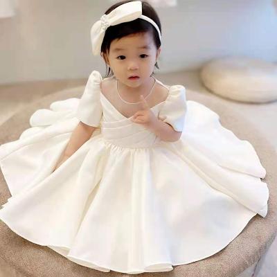 China Wholesale Embroidered Kids Dress Design Lace Flower Baby Princess Dress for Party and Wedding Flower Girls' Dresses Baby Dress for sale