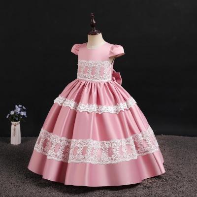 China Wholesale Embroidered Kids Dress Design Lace Flower Baby Princess Dress For Party And Weddingbaby Girls Dresses Without Dress for sale