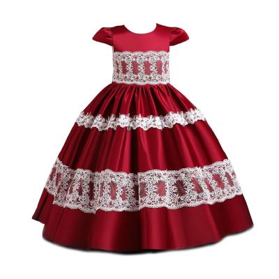 China 2021 New Design 2-12 Years Old Girls Long Sleeve Dress Children's Vacation Lolita Dress Lace Up Long Sleeve Girl's Dress for sale