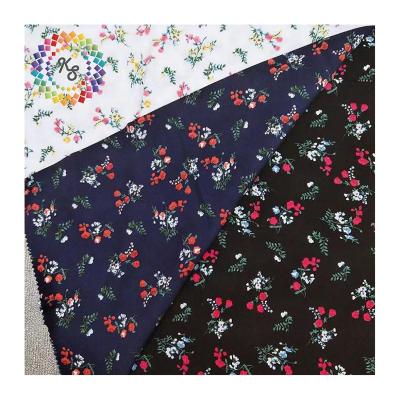 China Anti Pill Floral Print 45s Poplin Rayon Fabric for sale