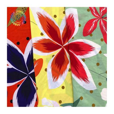 China Stretch Hawaii Style Floral Printed Four Way Stretch For Garment Making for sale