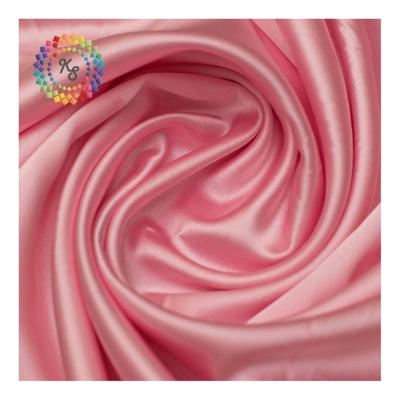 China QUICK DRY Soft Hand Feel Polyester Shiny Stretch Satin Fabric for sale