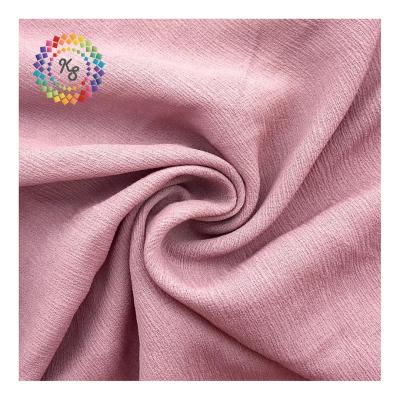 China QUICK DRY 100% Polyester Bark Crepe Wrinkled Chiffon Fabric for sale