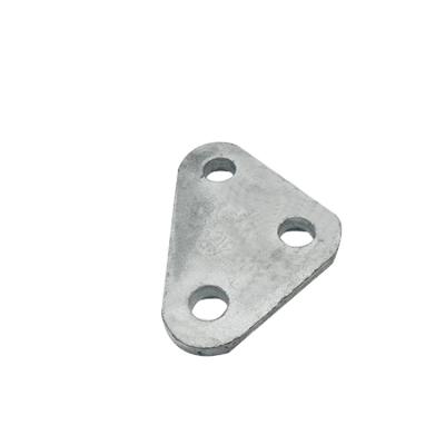 China Overhead Line Accessories China Factory LV1240 LV1640 Galvanized Steel Triangular Yoke Plate for sale