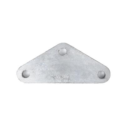 China Overhead Line Accessories Factory Supply Galvanized Steel Triangular Yoke Plate for sale