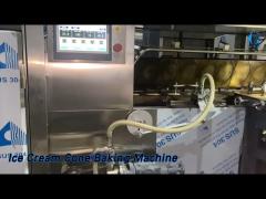 Sugar Ice Cream Cone Baking Machine 6000pcs/h High Accuracy Thermal Processing