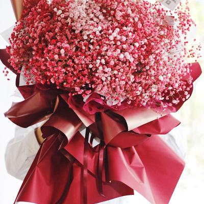 China 58*58cm Solid Color Fresh Flower Waterproof High Quality Decorative Wrapping Paper Bouquets Waterproof Wrapping Paper For Florist for sale