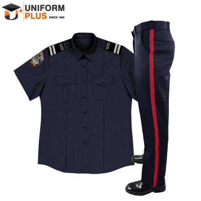 China Private Guard Customized Navy Black Security Guard Uniforms for sale