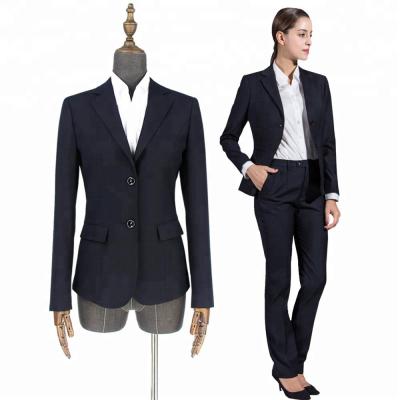 China Wholesale Cheap Anti Shrink Office Hotel Business Ladies Suits Set For Women for sale