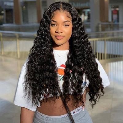 China LOOSE WAVE Remy Brazilian Loose Deep Wave Hair Bundles Natural Color Wholesale Raw Cuticle Aligned Hair Weave Bundles for sale