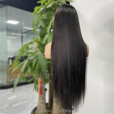 China Silky Straight Wave 150% 180% Density HD Full Lace Hair Wig, Glueless Full HD Lace Wig, Natural Virgin Hair Lace Front Wig For Black Women for sale