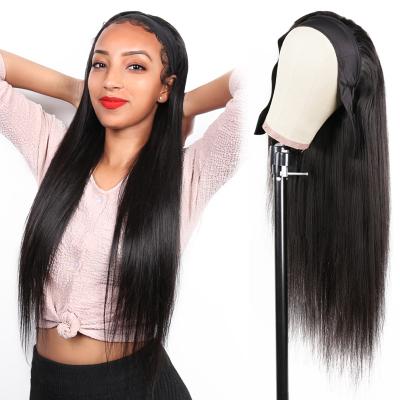 China Wholesale Straight Remy Human Hair Headband Wig, Headband Wig Hair For Black Women, 150% Curly Headband Hair Wig 180%Density for sale