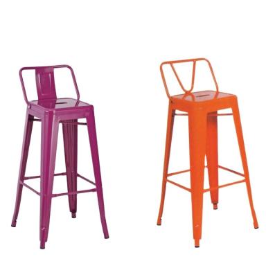 China Modern Designs Full Modern Hot Sale Colorful Metal Stackable Bar Chair B316 for sale