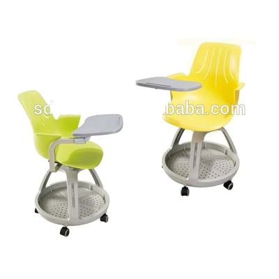 China Latest Modern Design Modern Plastic Tablet Chair NC348+03RA for sale