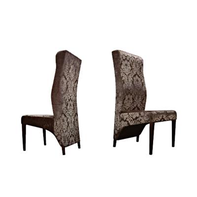 China Wholesale High Quality Luxury Fabric Covering Modern Luxury High Back Dining Chair A010 for sale