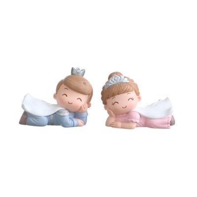 China China hot selling creative cute prince and princess car ornaments resin crafts party supplies decorastions for sale