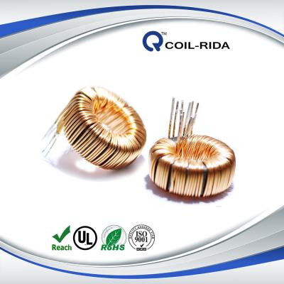 China Common Electronics Mode Choke Fe-SI-Al Core Black Ring Winding Magnetic Toroidal Power Inductors CTSA136125 for sale