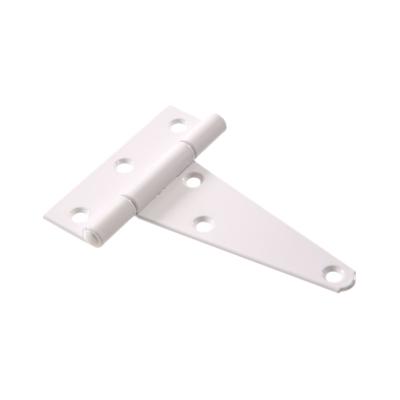 China 4 Inch Easy Installation Pin Applications Gate Shed Barn Heavy Duty Tight Strap Hinge In White Door Hardware for sale