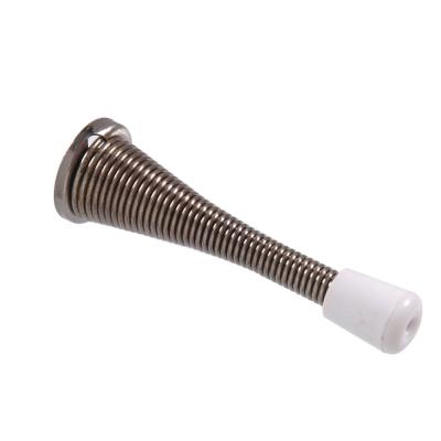 China Modern Manufacture Hot Sale Wall Mount Spring Door Stopper Nickel Plated for sale