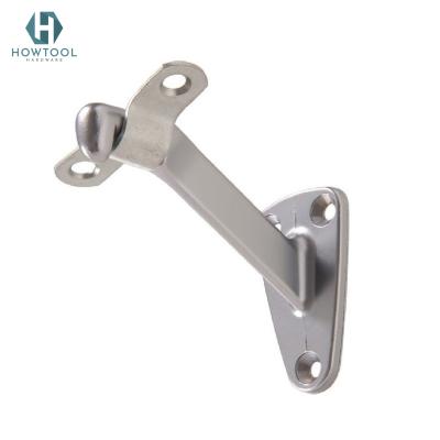 China Stable And Durable HOWTOOL L001-SC Stair Railing Bracket In Solid Satin Chrome Zinc Cast Wall Mounted for sale