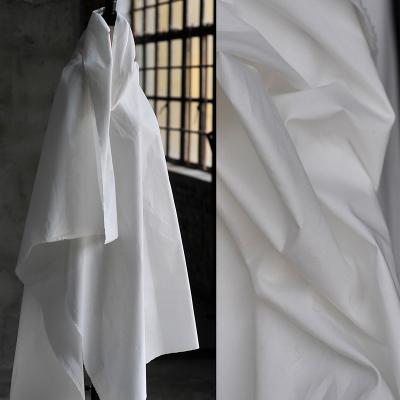 China Breathable Single Stretch White 97 Cotton 3 Spandex Shirt Fabric Color Spandex Fabric Stretch For Clothing for sale