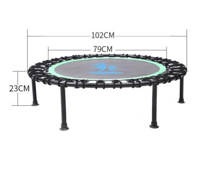 China Without Protective Net 2021Wholesale Trampoline Exercise Indoo Commercial Trampoline Home Training Jumping For Kids With Handle for sale