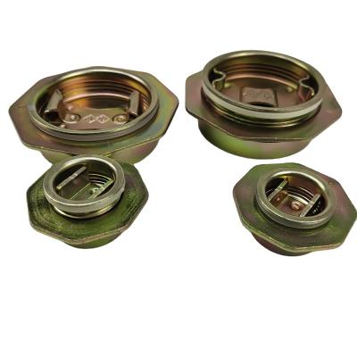 China 2 Inch And 3/4 Inch Golden Galvanized Drum Closure Oil Drum Cover for sale