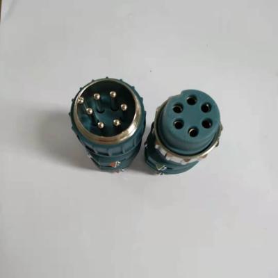 China Air Plug 6/9/10/20 Pins / Brass Rubber Plug Connector For MIG Torch for sale