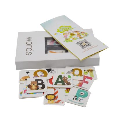 China Educational Art ABC Acoustic Alphabet Flash Card Game Custom Design Printing for sale