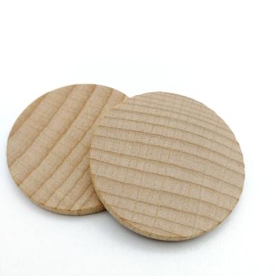 China Board Game Pieces Good Quality Custom Disc Wooden Material Brand Coins Round Pieces For Board Game for sale