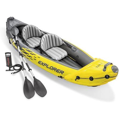 China Water Make Resistant New Fashion Water Sports Accessory Inflatable Rib Boat Kayak 2 Person Paddle Boats For Adult for sale