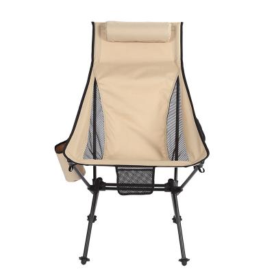 China Hot Sale Outdoor Portable Aluminum Foldable Chair 600D Beach Chair Camping Chairs Folding For Camping for sale