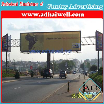 China Gantry Spanning Advertising Billboard Sign Construction for sale