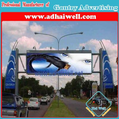 China Gantry Spanning a Road Trivision Billboard (W12 X H3) for sale