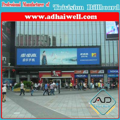 China Outdoor Advertising Trivision Display Using Vinyl for sale