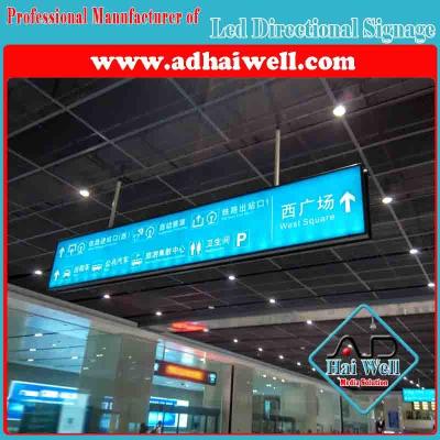 China Airport Hanging LED Direction Signage for sale