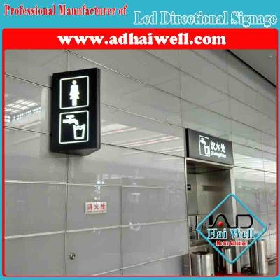 China Wall Mounted LED Directional Signage Light Box for sale