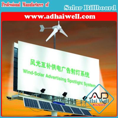 China Solar Power / Wind Energy for Billboard Advertising Display for sale