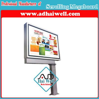 China Mega Board Scrolling Light Box Billboard for sale