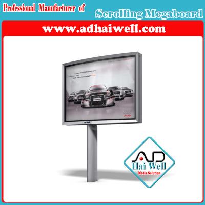 China Outdoor Scrolling Nice Design Easy Installing Aluminium Profile Billboard Light Box for sale