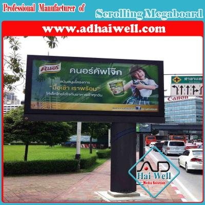 China High Quality LED Scrolling City Light Box with Billboard for sale