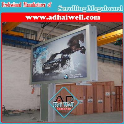 China Outdoor Billboard LED Scrolling City Light Box for sale