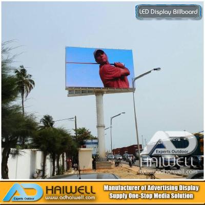 China 12m x 3m Outdoor Full Color SMD LED Video Display Unipole Advertising Adhaiwell for sale