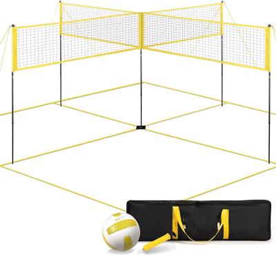 China VN06A Durable Portable Outdoor Volleyball Net Set, 4 Net Volleyballs, Four Seater Volleyball Net Factory In China for sale