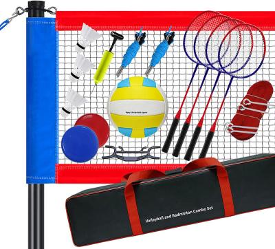 China VN09A durable low price beach volleyball net, badminton volleyball net rack, portable game volleyball net for sale