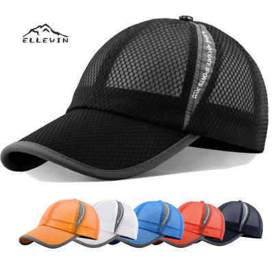 China COMMON ELLEWIN Wholesale Unisex Breathable Full Mesh Baseball Cap Quick Dry Running Hat Lightweight Cooling Water Sports Hat for sale