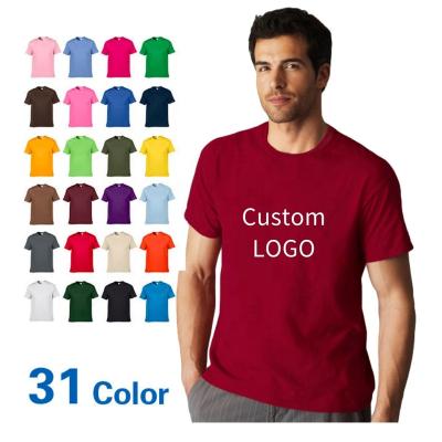 China Anti-pilling Top Quality 100% Cotton Men T-Shirt With Printing Custom Your Brand Logo T Shirt Men Graphic Tees Shirt Women Oversize White Tee for sale