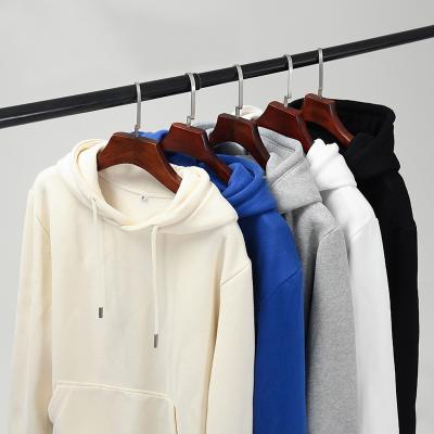 China QUICK DRY 330g autumn and winter popular hooded solid color cotton thick sweater men's long sleeve hoodie for sale